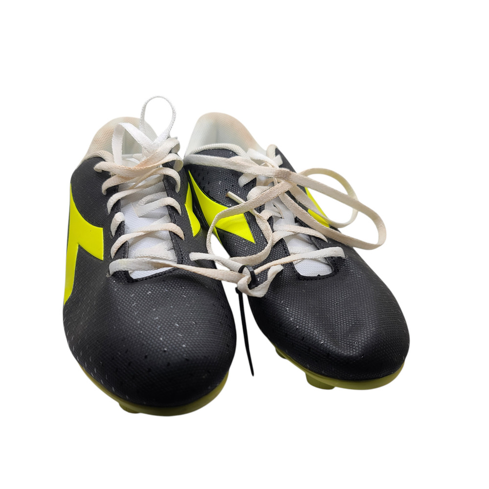 Diadora Pichichi 5 TF Jr Youth Boys Size 4.5 Black/Yellow/White *Imperfect/NWOB